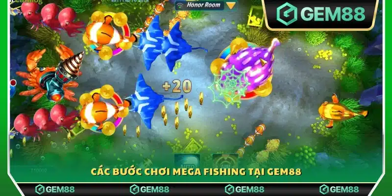 Hướng dẫn cách tham gia Mega Fishing trên Gem88